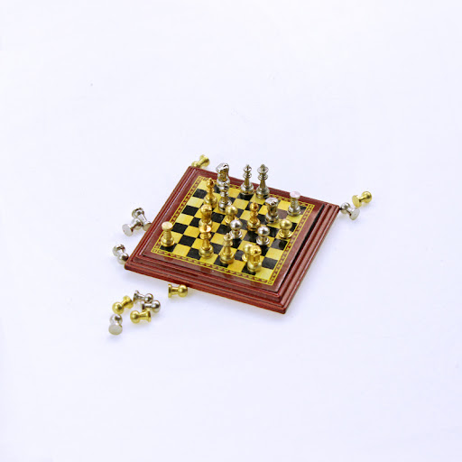 Title 3, Doll House Accessories Mini Chess Non Magnetic ...