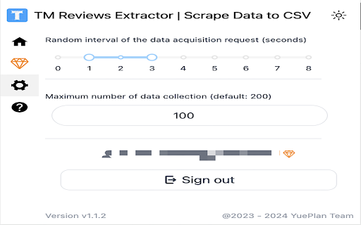 TM Reviews Extractor | Scrape Data to CSV