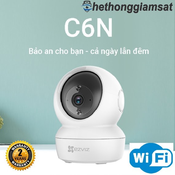 Camera Ip Wifi Xoay 360 Ezviz C6N 1080P 2Mpx, Chính Hãng, Bảo Hành 24 Tháng