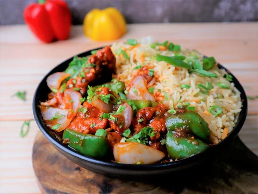 Chicken Manchurian Fried Rice Bowl