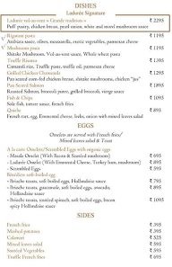 Laduree menu 1