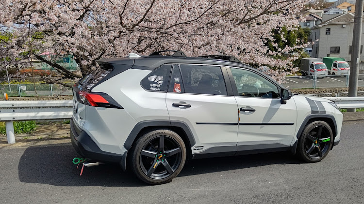 RAV4の写真は、センス・思ってたんと違う💦・今更桜( ﾟ∀ﾟ)･∵ﾌﾞﾊｯ!!・!!!!ヾ(´囗｀｡)ﾉあかんに関するカスタム事例の投稿画像3枚目