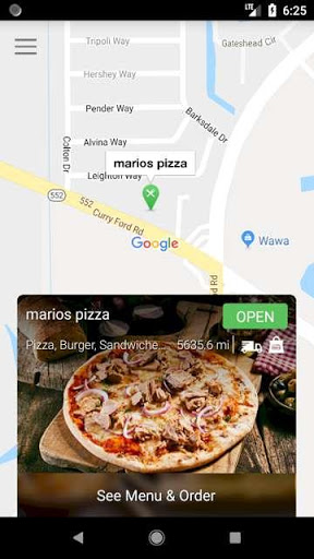 Screenshot Marios Pizza Orlando
