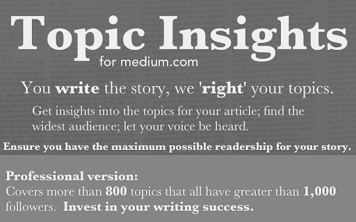 Medium Topic Insights