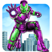 Iron Superhero flying Robot - City Rescue Mission  Icon