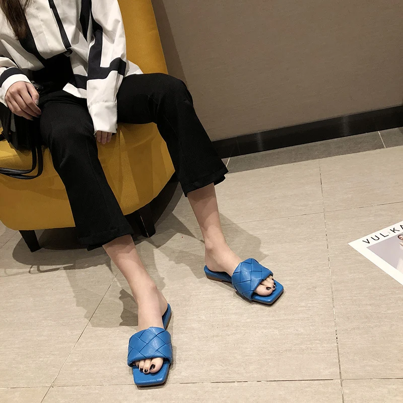 Title 10, Mules piatti intrecciati da donna. Goditi lest...