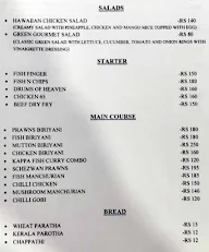 Seashell menu 1