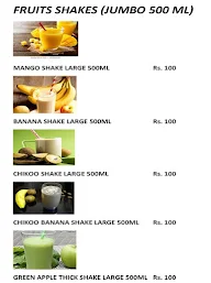 Fresh Juices & Shakes Section menu 7