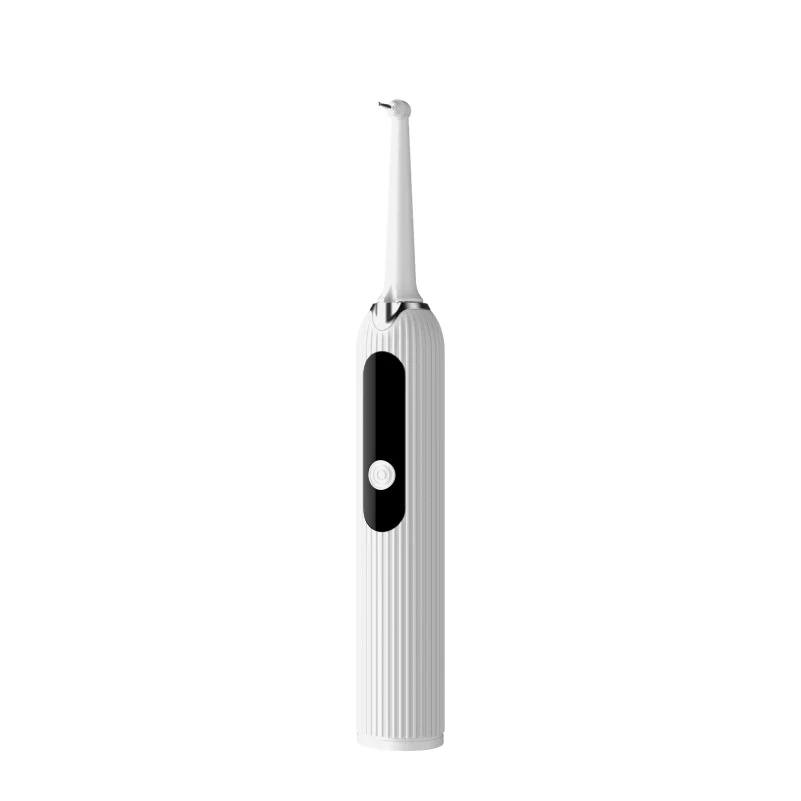 Novo raspador dental elétrico para higiene bucal completa. Remove placa e tártaro, promovendo dentes mais limpos e gengivas saudáveis em casa.