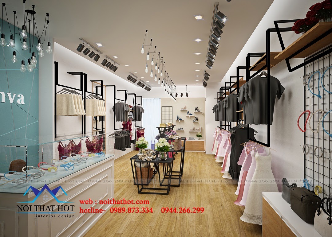 Thiết kế shop thời trang kenva đẹp cá tính