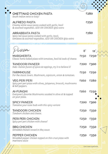 Fresh Choice- Patisserie, Bakery & Café menu 