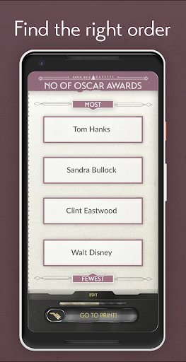 Paper Quiz: Tricky Trivia Game about Rank & Order screenshots 1