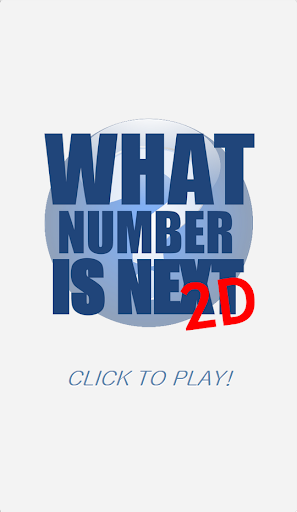 What Number Is Next 2D