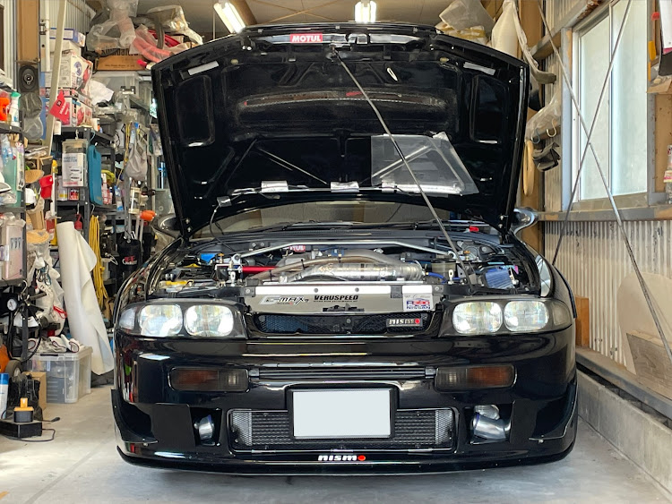 スカイラインクーペのサクラと愛車・スピーカーケーブル接触不良・定例会・軽四のエアコンガス充填に関するカスタム事例の投稿画像11枚目