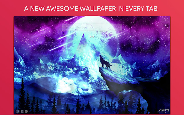 Wolf Live Wallpaper HD Custom New Tab