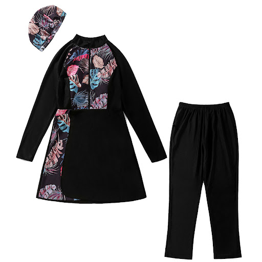 Title 17, Quick-drying womens stitching conservative swi...