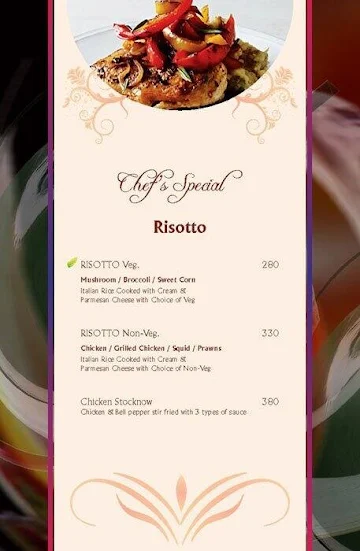 Reissotto menu 