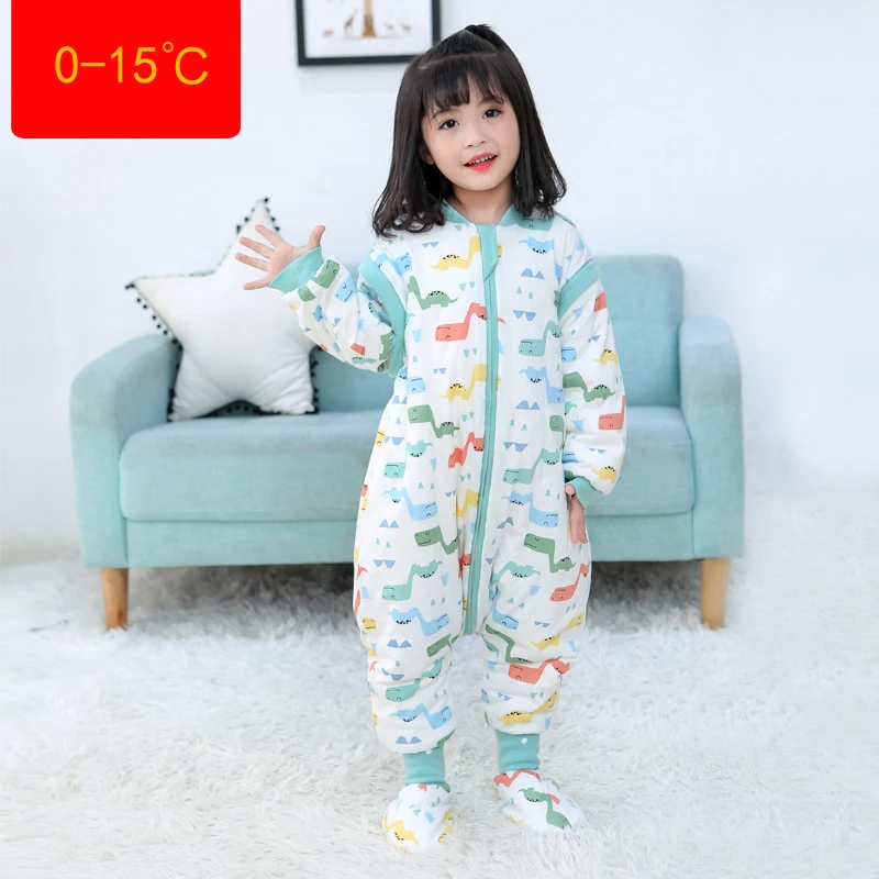 Sac de couchage bébé nouveau-né printemps et automne avec jambes séparées, respirant et confortable, pour un sommeil sûr et une grande liberté de mouvement