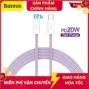 Dây Cáp Baseus Pd 20W Nối Đầu Usb - C Sang Đầu Sạc Nhanh Hỗ Trợ Truyền Dữ Liệu 480Mbps Chođiện Thoại Máy Tính Bảng