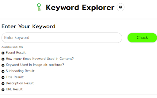 Keyword Explorer