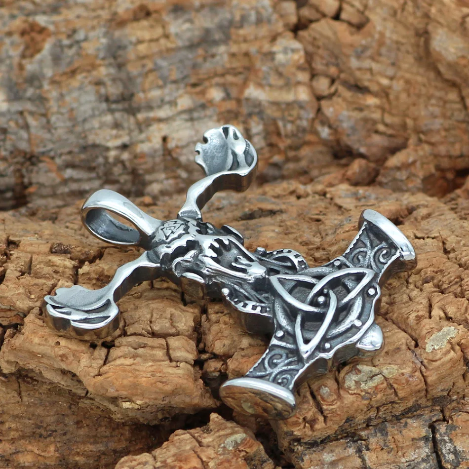 Roestvrijstalen hangerketting voor heren, duurzaam en stijlvol, ideaal voor dagelijks gebruik en speciale gelegenheden, een perfect cadeau.