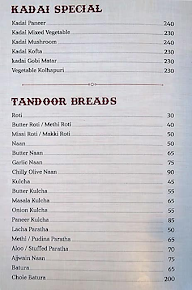 Sai Sagar menu 2