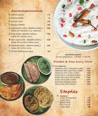 Nandhana Palace menu 5