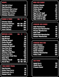 Malayali Cafe menu 1