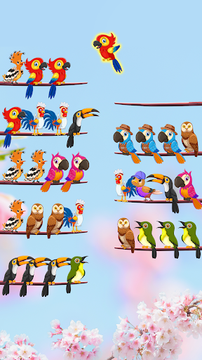 Screenshot Bird Sort Color: Budgie Puzzle