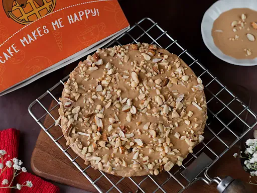 Almond Praline Waffle Cake