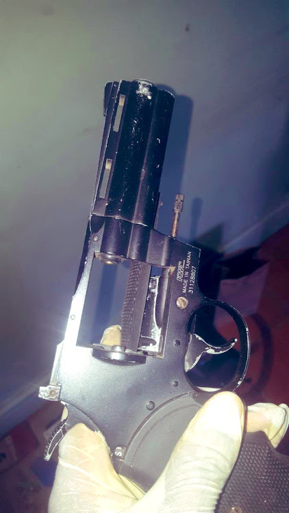 Foreign firearm recovered after the police shootout at Pangani on March 18,2022