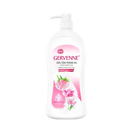 Sữa tắm Gervenne Dâu bạch tuyết & Lily hồng 900g