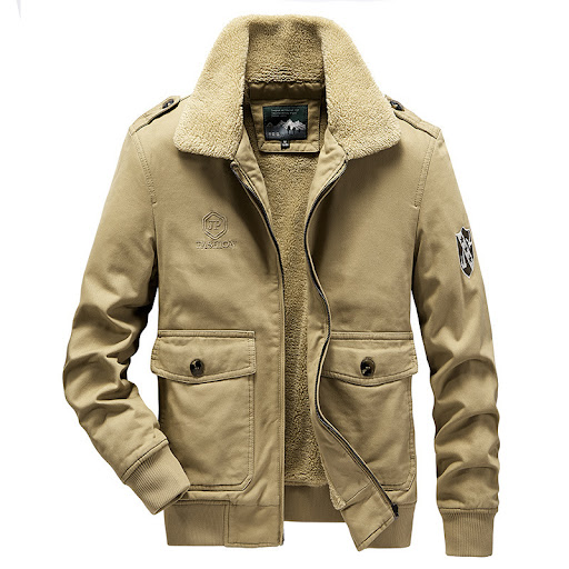 Title 5, Mens Cotton-padded Jacket Plus Velvet Military...