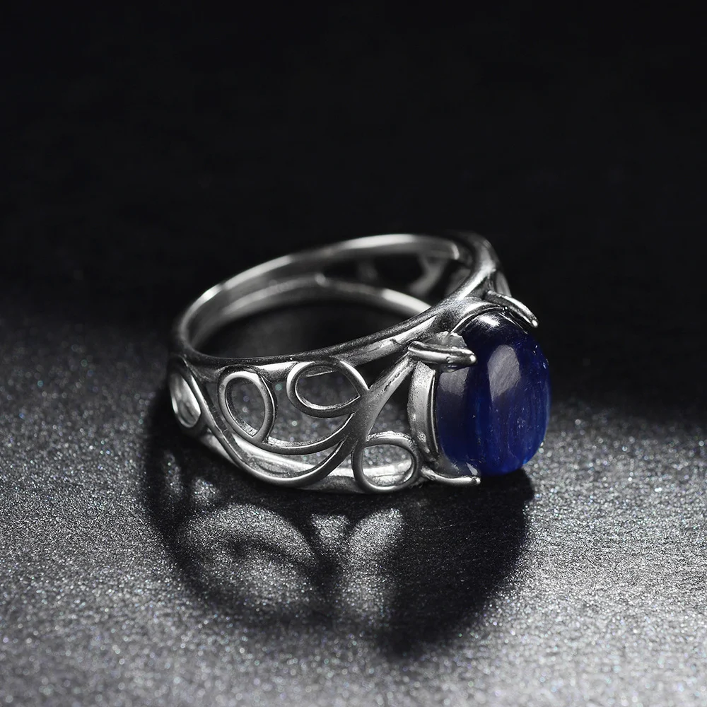 Title 2, Bague Rétro Pierre Naturelle Motif Creux – Élég...