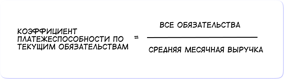 Коэффициент платежеспособности по текущим обязательствам: как считать