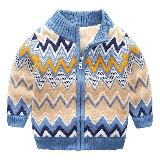 Title 6, Fashion Sweater Plus Velvet Padded Zipper Jacke...