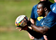 Trevor Nyakane during the SA men's national rugby team training session at the High Performance Centre in Cape Town on July 26 2021.