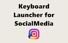 Keyboard Launcher for Social Media small promo image