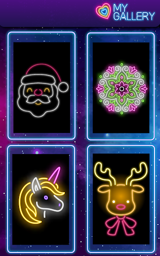 Screenshot Glow Doodle Art - Color & Draw