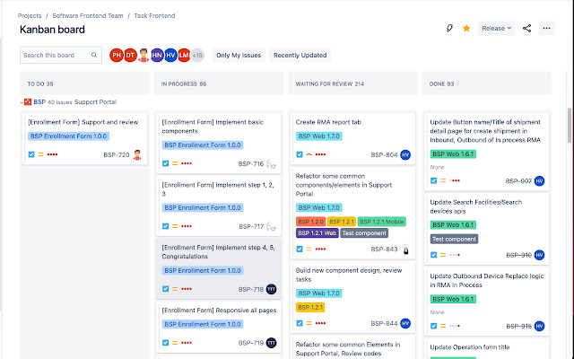 Jira Color Component chrome extension