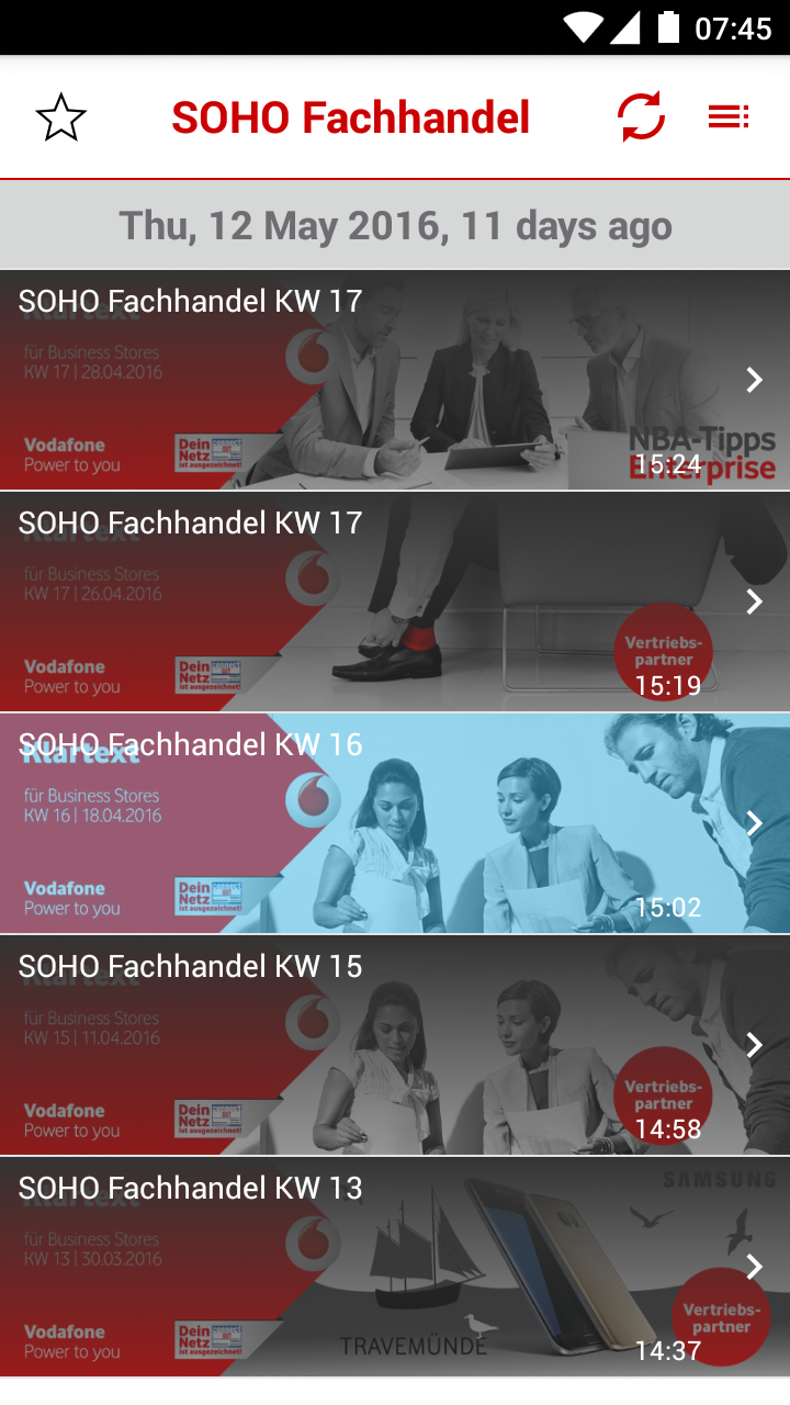 Infowelt Mobil Screen 1