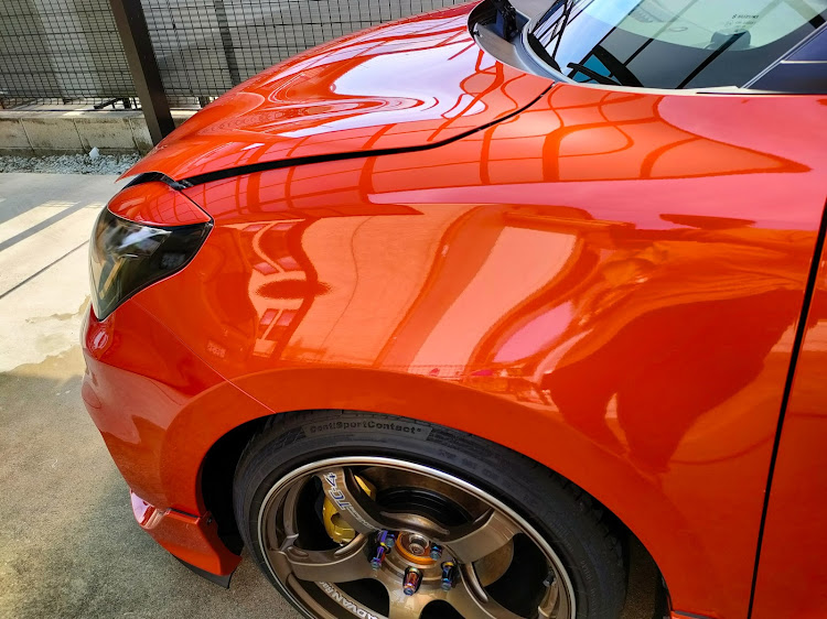 スイフトスポーツのアドバンレーシングTC-4・チームオレンジ🍊・洗車グッズ紹介・グリッドガードに関するカスタム事例の投稿画像16枚目
