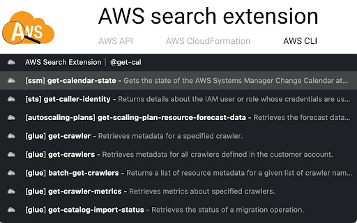 AWS Search Extension