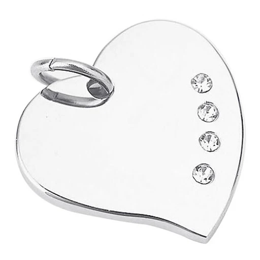 Bone Shape Dog Tag Decor Heart Dog Tags Engraved ID Name Collar Pendant Plate Collar Decoration