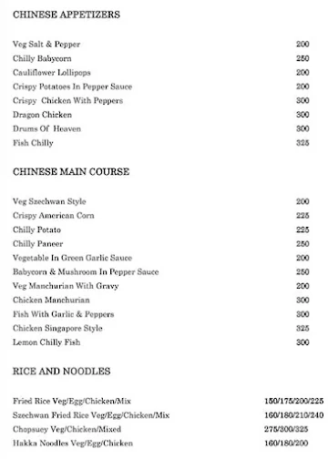 Davat Restaurant menu 