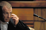 Prosecutor Gerrie Nel addresses the Pretoria Magistrate's Court at Oscar Pistorius's bail application yesterday