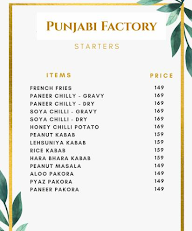 Punjabi Factory menu 8