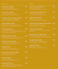 Lucknowee menu 1