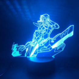 Title 1, Creative hero Ashe 3D ice shooter night light. ...