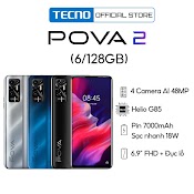 [Mã Elmall5 Giảm 5% Đơn 300K] Điện Thoại Tecno Gaming Pova 2 (6Gb+128Gb) | Hàng Chính Hãng | Bảo Hành 12 Tháng